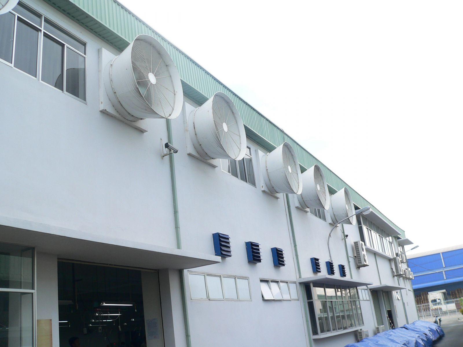 Tính lưu lượng gió và số lượng quạt trong nhà xưởng